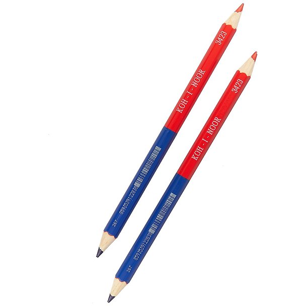 Карандаш двусторонний, красно-синий, Koh-i-Noor, 2 цвета, 2 штуки 250572 — 1