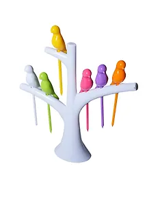 Шпажки для фруктов Птички на ветке белой (003864)