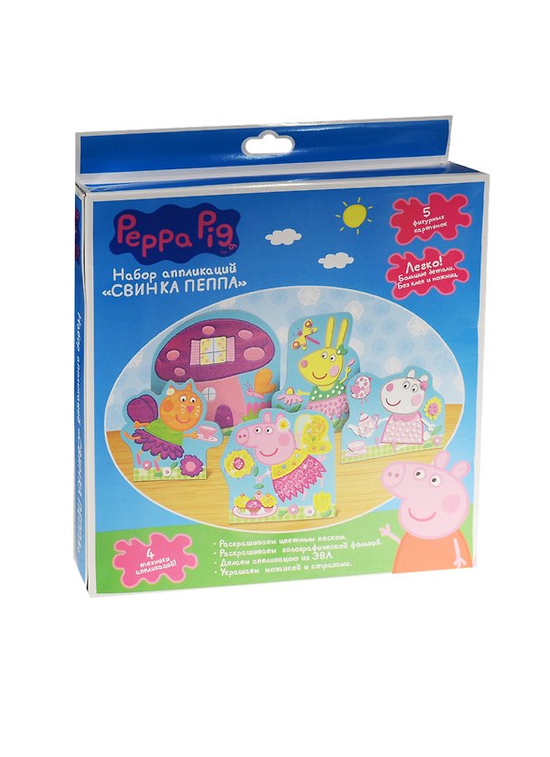 Набор для творчества Набор для аппликации Peppa Pig 5 картинок 31251 2547947 — 1