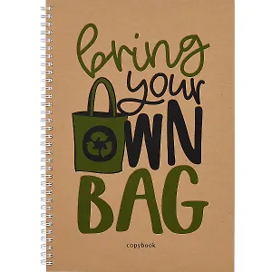 Тетрадь в клетку Listoff, "Eco-friendly. Дизайн 2", А4, 96 листов