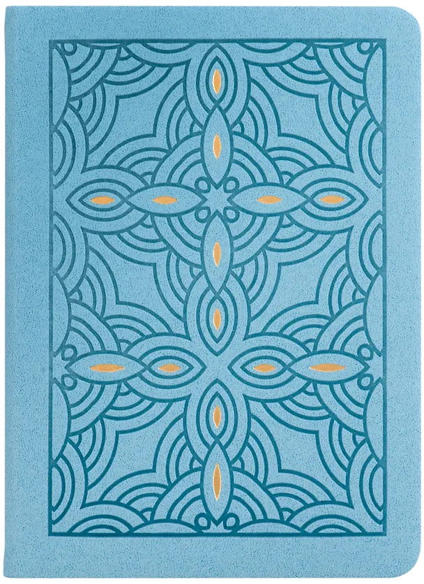 Записная книжка «Gallery. Мятный» А6, 80 листов в клетку, экокожа, Listoff 3004613 — 2