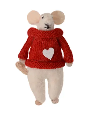 Новогоднее подвесное украшение Мышка в свитере (войлок) (11см) (12-3307030776-11) 3111960