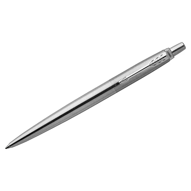 Ручка подарочная шариковая синяя, Jotter Stainless Steel CT, Parker 243009 — 8