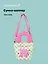 Сумка с волнистой ручкой Pink Cat (текстиль) (20х16) (12-Lanxi-A12) — 3127827 — 1