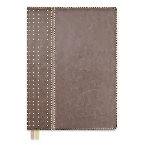 Ежедневник полудатированный А5 146*211мм 384стр. Сариф серо-коричневый твердый переплёт 47562