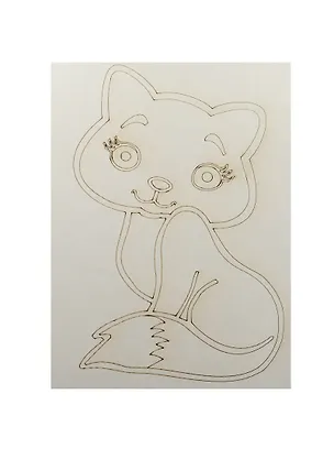 Трафарет Кошка №1 (А5) (431) (упаковка) 2535376