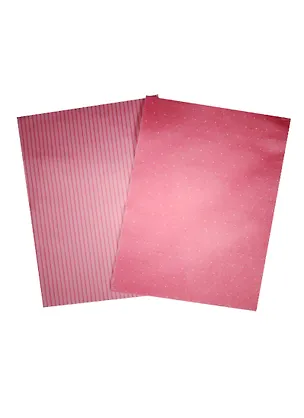 Набор фетровых листов с рисунками, 2 л., розовые в горошек и полоски 2536884