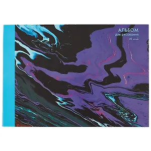 Альбом для рисования Unnika, "Гармония цвета", А4, 40 листов, на склейке, в ассортименте