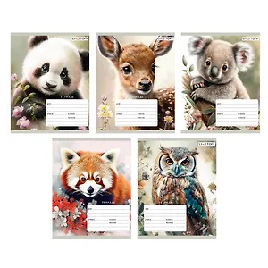 Тетрадь в клетку Listoff, "В дикой природе", 18 листов