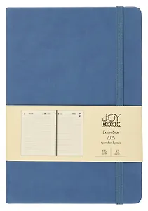 Ежедневник дат. 2025г. А5 176л "Joy Book" летние сумерки, 7Б, тв.переплет, иск.кожа, резинка, карман, скругл.углы, тонир.блок, ляссе, инд.уп