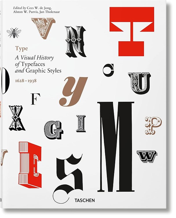 Книга Type: A Visual History of Typefaces and Graphic Styles 1628-1938 (Ян Толенаар, Олстон В. Первис) — 1