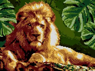Алмазная мозаика "Мудрый лев", 30х40 см 2956201