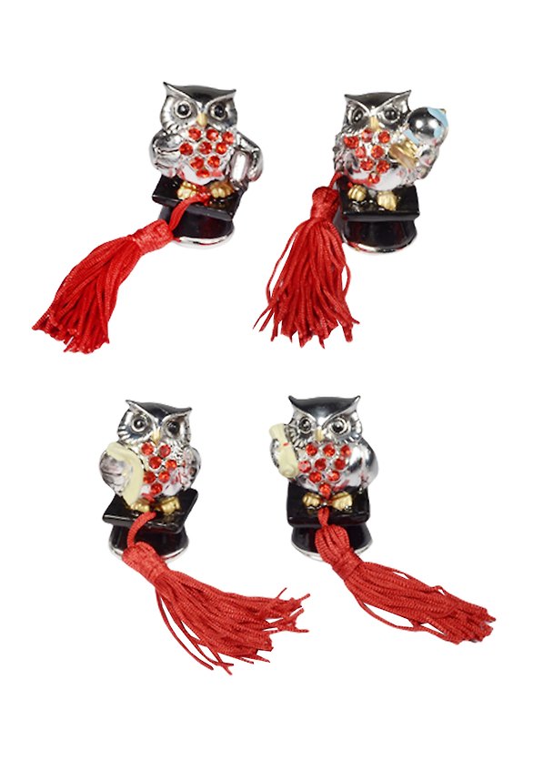 Фигурка Сова со стразами (3,5х5) (4в.) (6908) 2507463 — 1