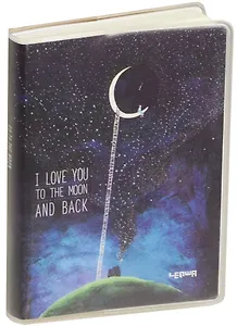 Записная книжка А7 80 листов клетка "To the moon"