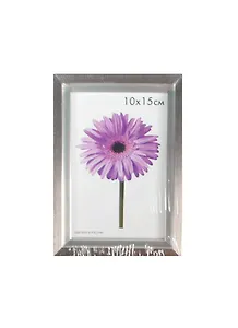 Фоторамка пластик 10*15 "Kleopa" серебряная, 100 рамок