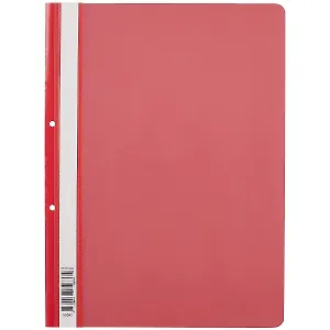 Папка-скоросшиватель А4 "Fizzy Classic" с перфорацией, пластик, красный, Erich Krause