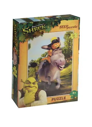 Пазл 60 Кот в сапогах (81136) (33х23см) (Shrek) (3+) (коробка) 2485090