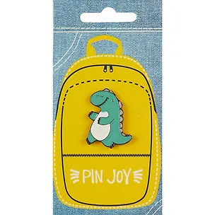 Значок Pin Joy Динозаврик с улыбкой (металл) (12-08599-004) 2733695