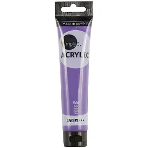 Акриловая краска «Simply», фиолетовая, 75 мл 252165