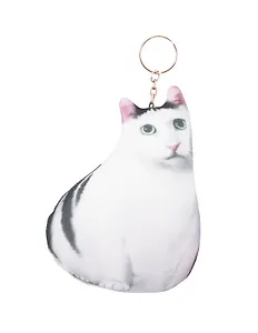 Брелок-антистресс Кот белый мем (15см) (201.1.5)