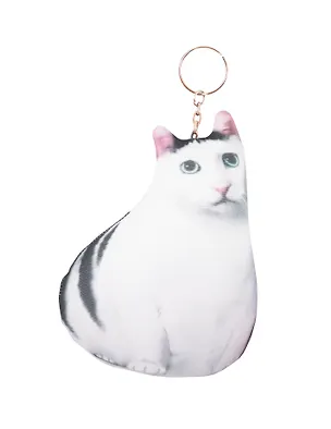 Брелок-антистресс Кот белый мем (15см) (201.1.5) 3117185