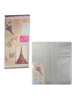 Конверт путешественника Парижские марки пластик (20,5х22) (39556) 2509412