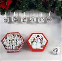 Набор из 7-ми новогодних украшений "Шар" (7,5см) (566400) (Ремеко РС)