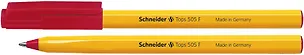 Ручка шариковая Schneider, Tops 505 F, красная 308490