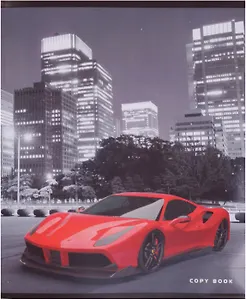 Тетрадь в клетку Unnika, "Город и скорость", 48 листов, в ассортименте