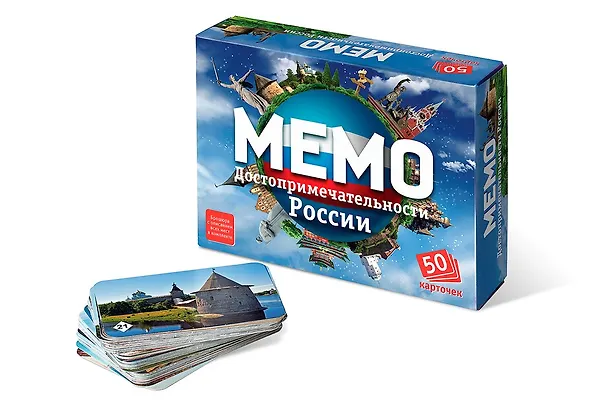 Настольная игра "Достопримечательности России. Мемо" 2927209 — 2