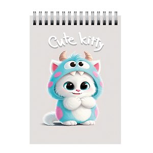 Блокнот А7 60л "Cute Kitty.1" гребень
