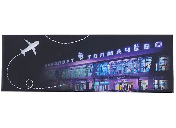 ГС Магнит закатной 115х40мм Новосибирск Аэропорт 2903202 — 1