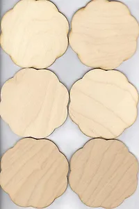 Набор подставок под чашки Ромашка 9 см (13774) (упаковка)