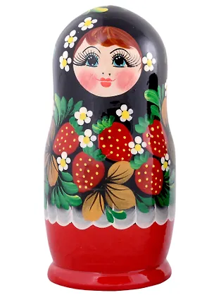 Матрешка 5 в 1 средняя (Ягодки, Эскиз 11, Клубничка) 2925929