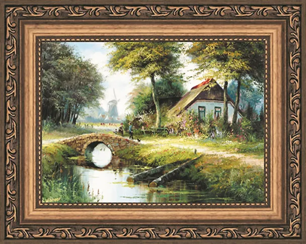 Картина Дом в деревне (sj80) (13х18) 2392223 — 1