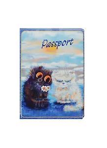 Обложка для паспорта Cats in the City (Давай мириться)