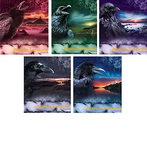 Тетрадь 48л кл. "Мистический ворон" металлиз.плёнка, ассорти, Unnika