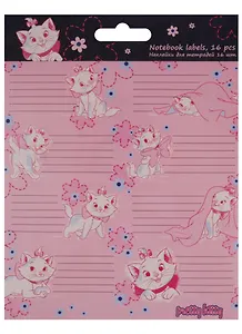 Наклейки для тетрадей "Marie Cat", 2 листа по 8 шт, Disney