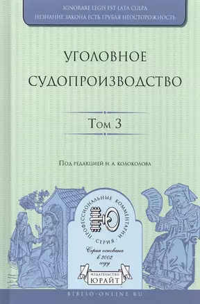 Уголовное судопроизводство в 3 т. Том 3 — 2522947 — 1