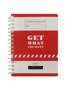 Блокнот А6 96л кл. "Get" спираль, ламинация, IN FOLIO