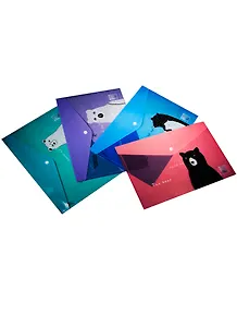 Папка-конверт А4 на кнопке "The bear"