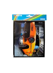 3D Постер Желтая машина (1824EU3DB19) (18х24)