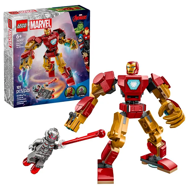 LEGO Marvel: Робот Железного Человека против Альтрона, 101 деталь (76307) 3139757 — 1