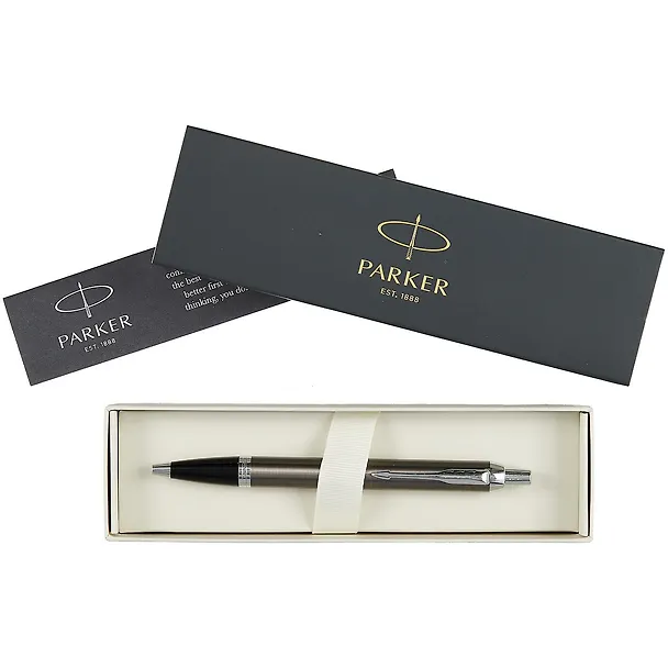 Ручка подарочная шариковая синяя, IM Dark Expresso CT, Parker 250203 — 2