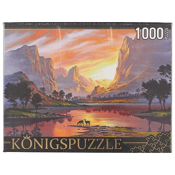 Пазл Königspuzzle 1000 эл.68,5*48,5см. Закат среди скал АЛК1000-6462 2640670 — 1