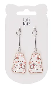 Сережки Kawaii Зайки (акрил) (12-00626-EA08) (Lafilaf)