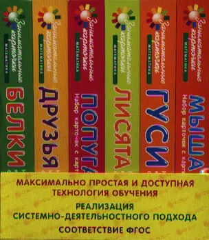 Математика (6 наборов + методичка) (ЗаниматКарточки) (ФГОС) (упаковка) — 2331372 — 1