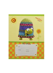 Тетрадь в клетку Unnika, "Marzipan. Веселые зверушки", 12 листов, в ассортименте