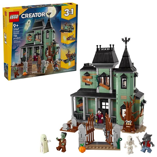 31167 Конструктор детский LEGO Creator 3-in-1 Особняк с привидениями, 736 деталей, возраст 9+ 3181302 — 1