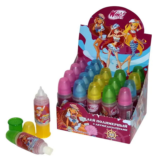 Клей 28мл полимерный, два дозатора, дисплей, WINX 223444 — 1